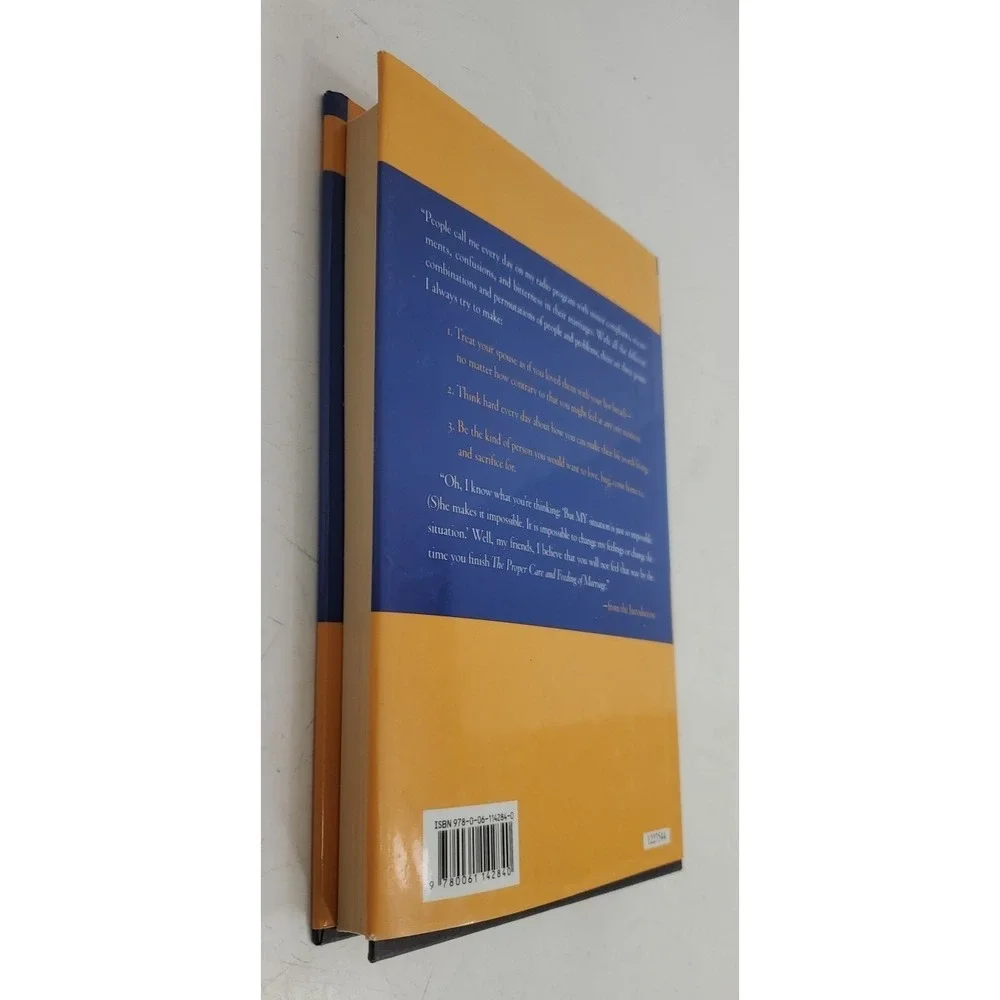 Proper Care and Feeding of Marriage by Laura Schlessinger (2007, Hardcover)